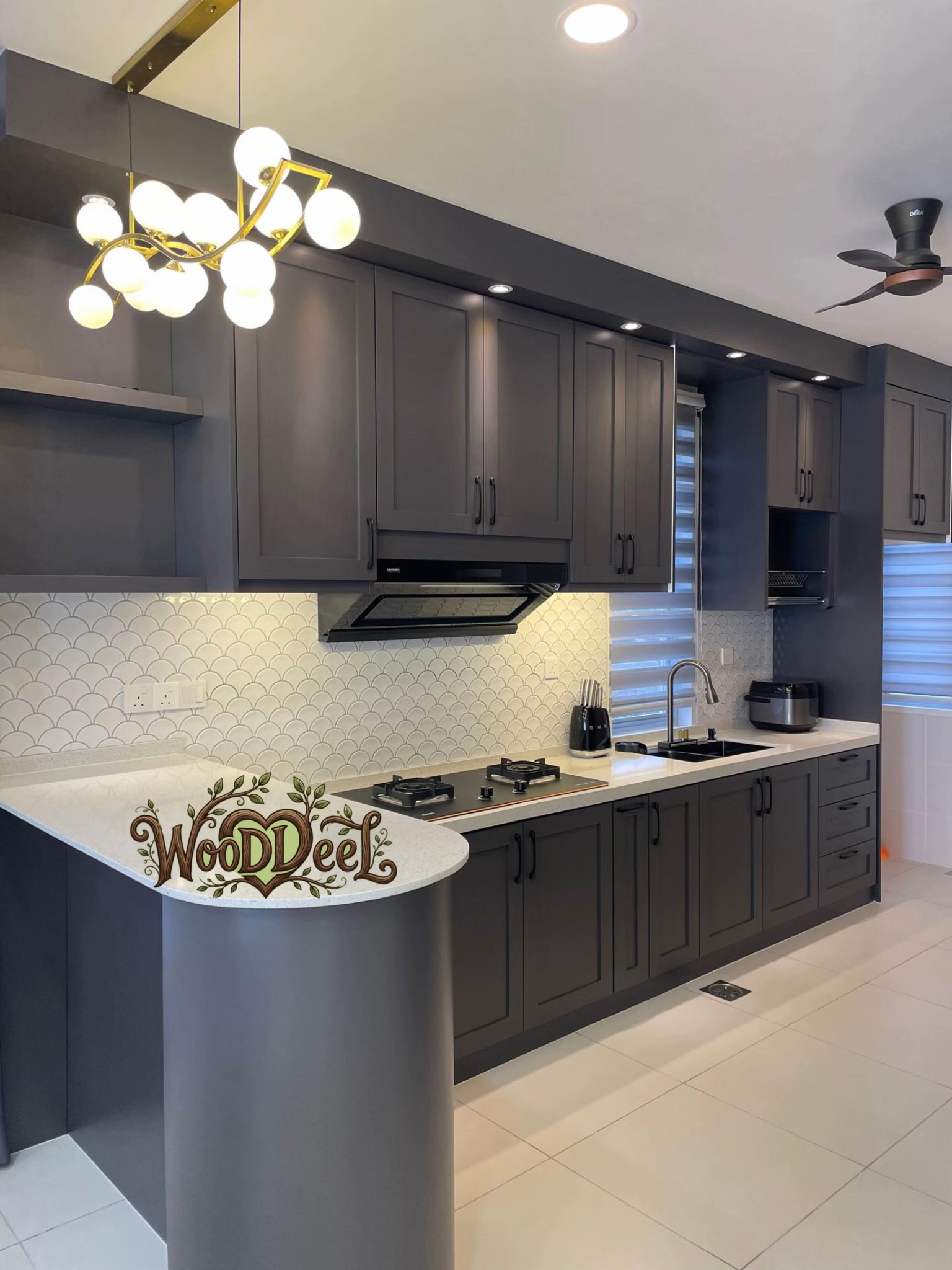 کابینت نئوکلاسیک آشپزخانه متری ۴۶ میلیون