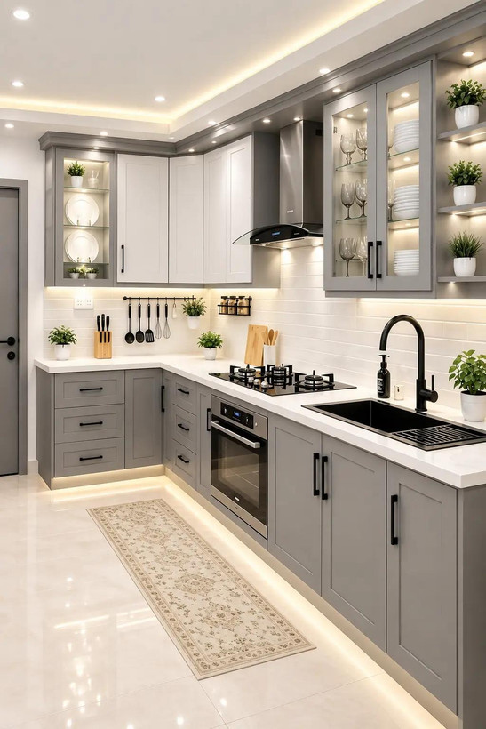 کابینت نئوکلاسیک آشپزخانه متری ۳۵ میلیون